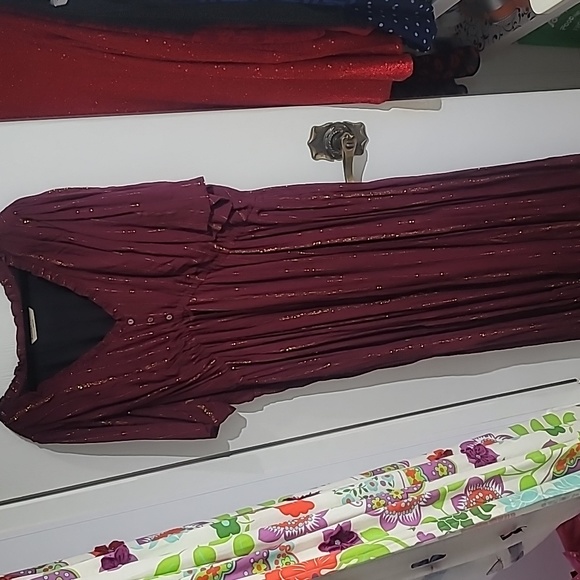 Red and Gold Dress - Picture 1 of 7